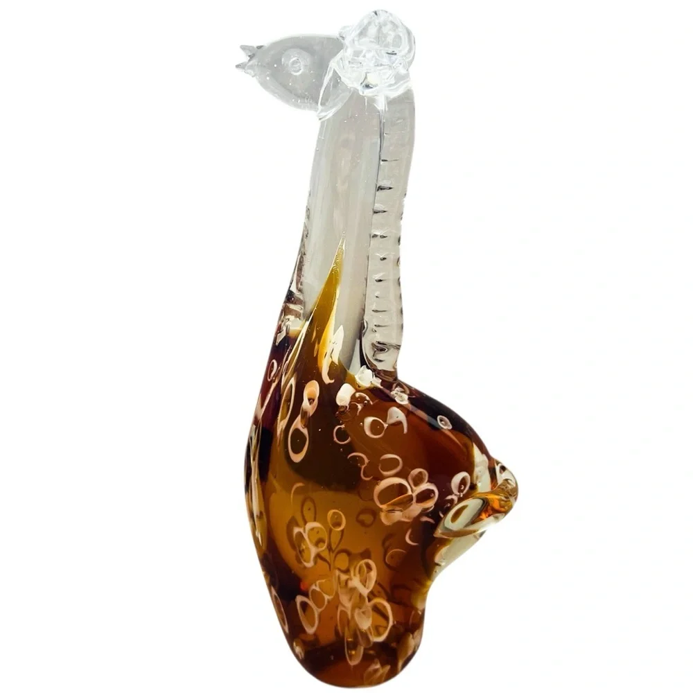 Fifth Avenue Crystal LTD Hand Blown Art Glass Giraffe